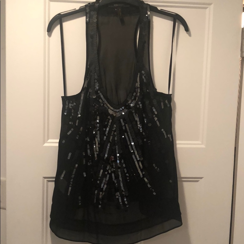Silk sequin blouse